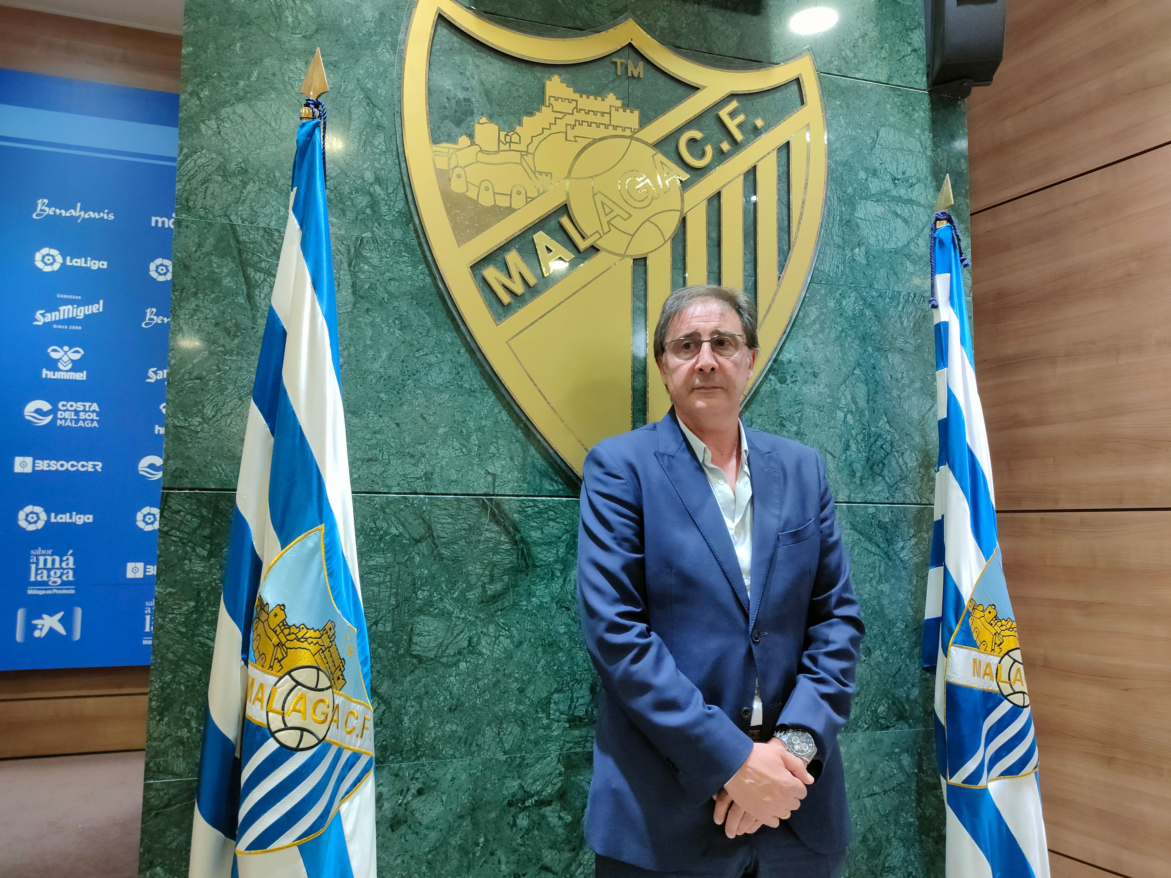  Loren Juarros, presentado oficialmente como director deportivo del Málaga.