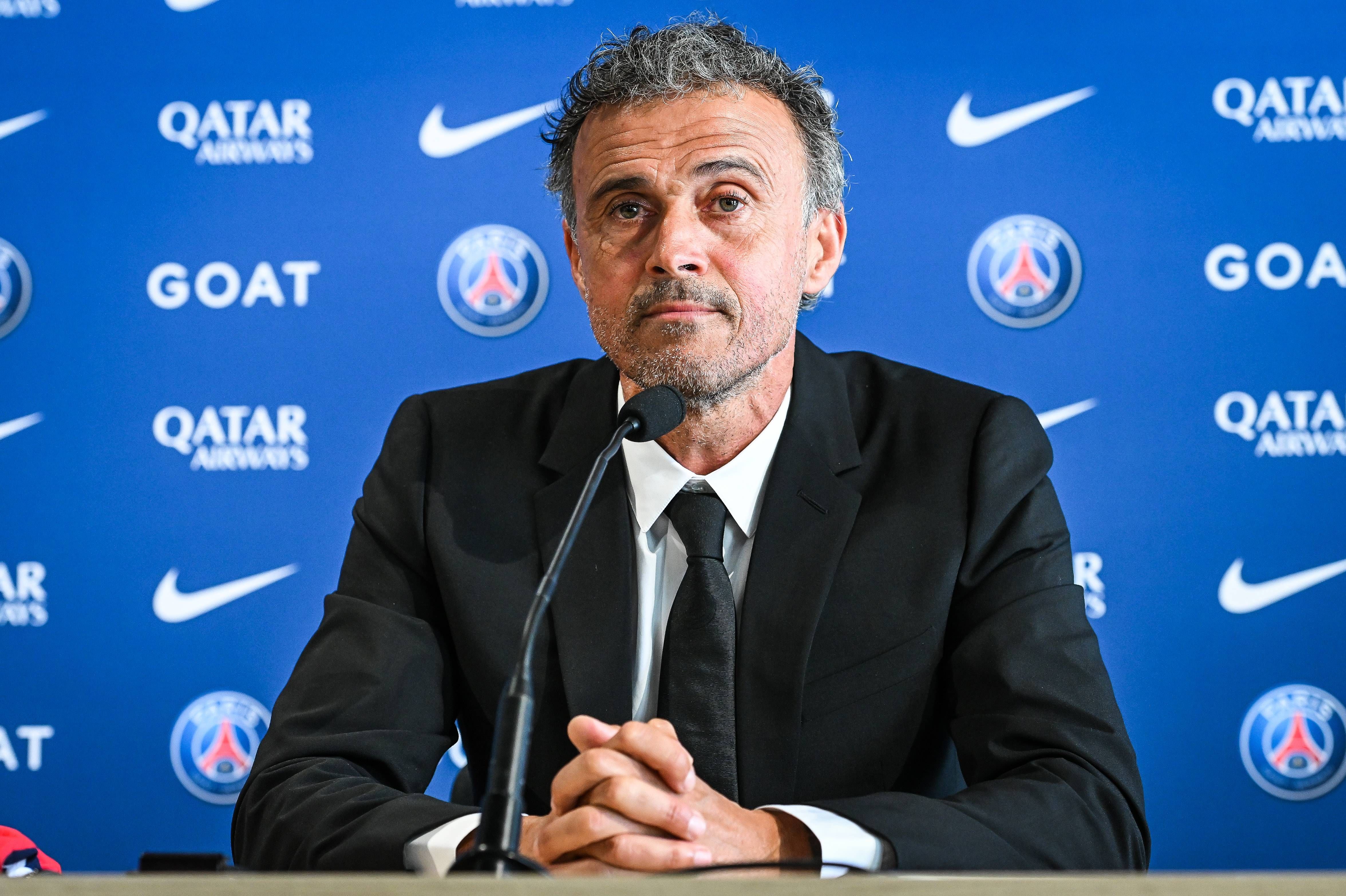 Luis Enrique, en su presentación con el PSG (Foto: Cordon Press).