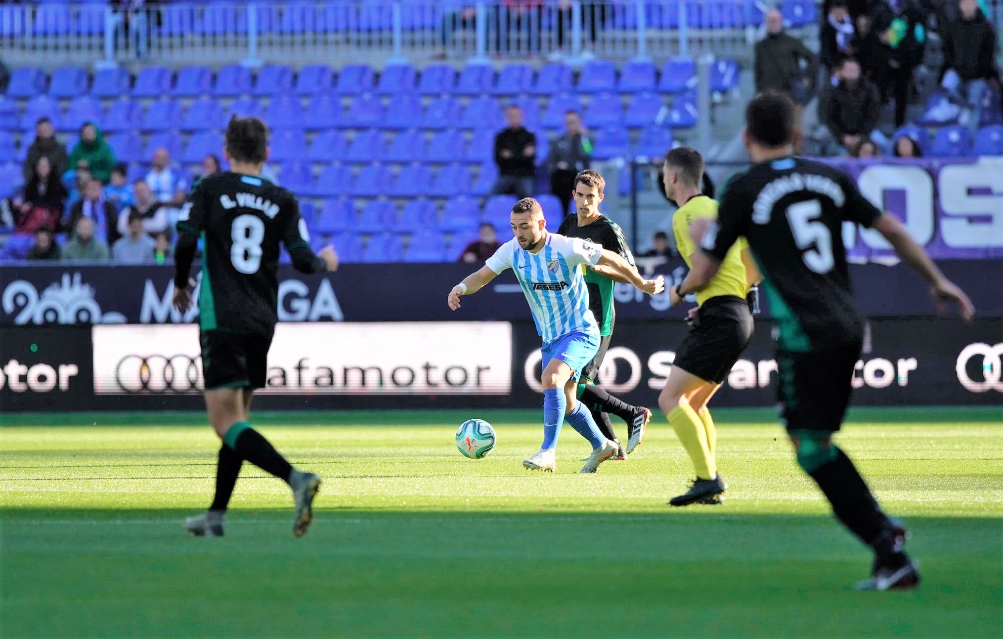  Keidi, durante el Málaga - Elche.