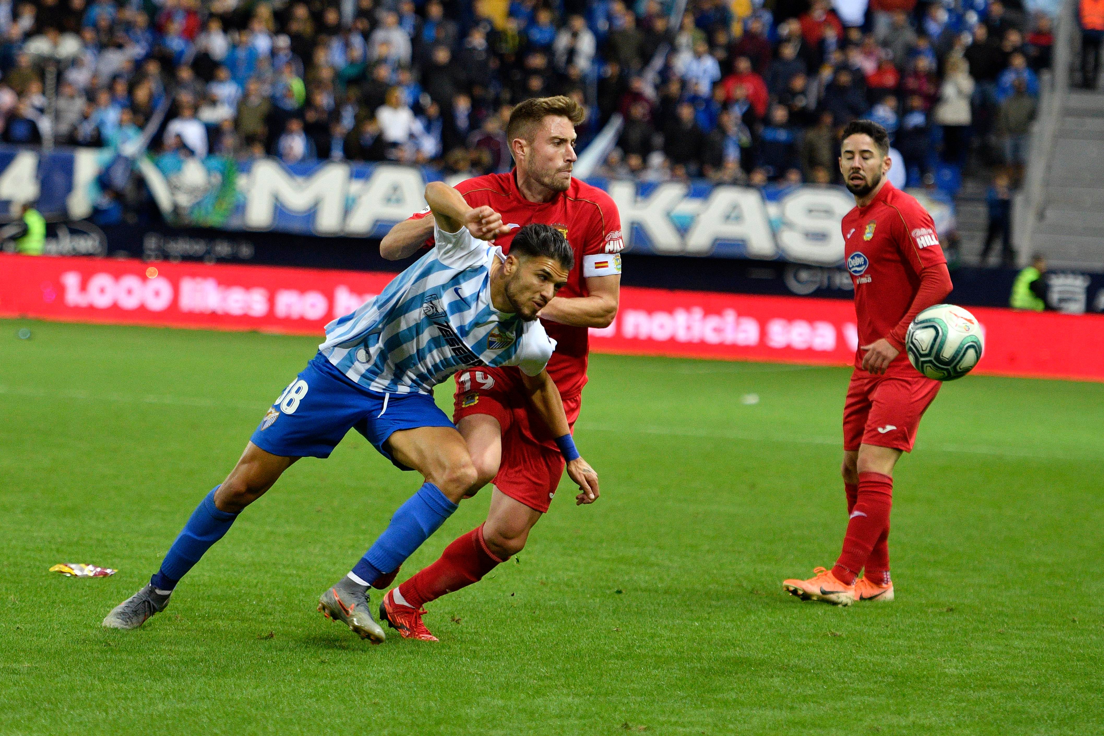  Antoñín, en un lance del Málaga-Fuenlabrada.