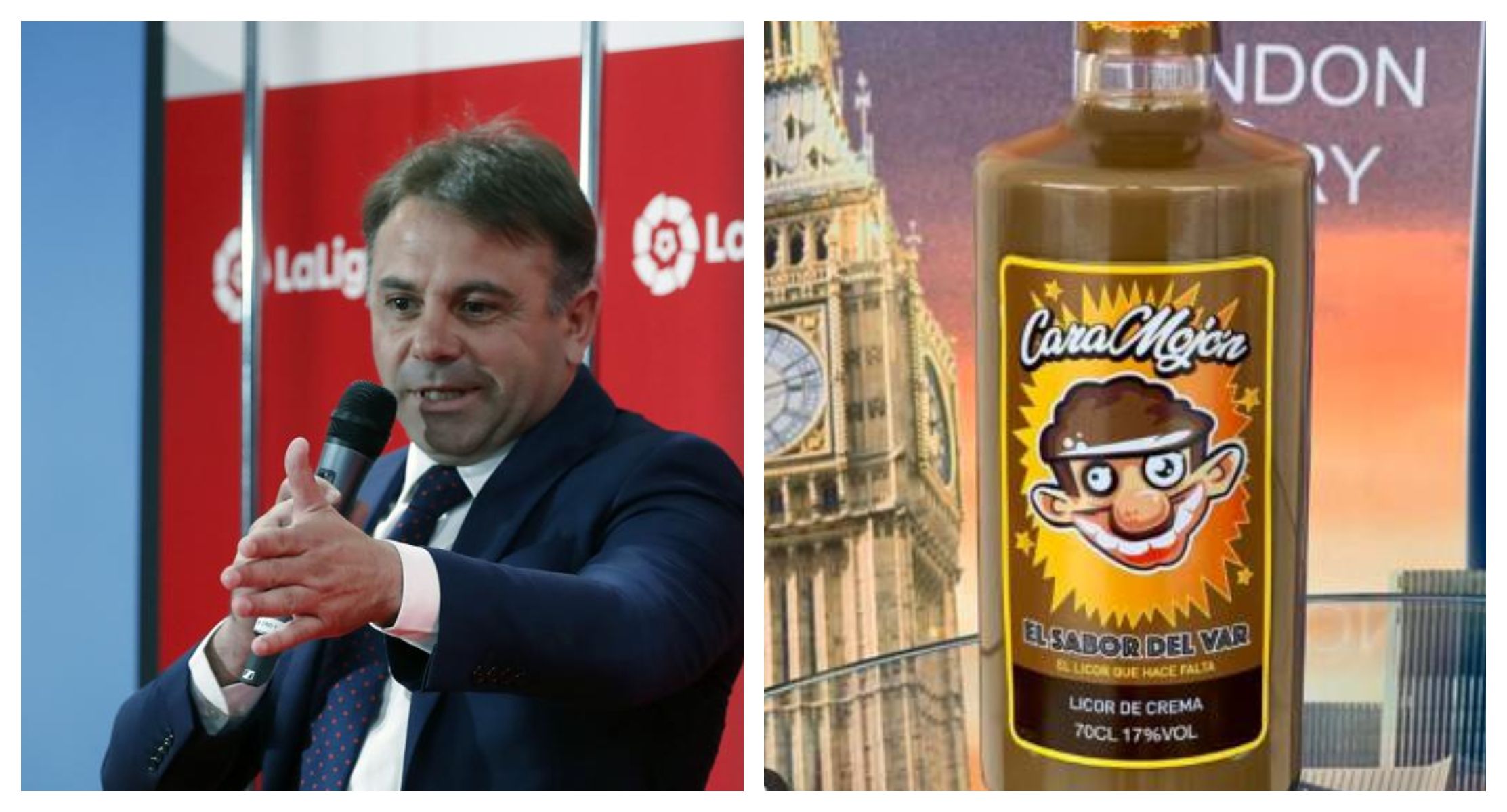  Manuel Franganillo y su licor 'Cara Mojón'.