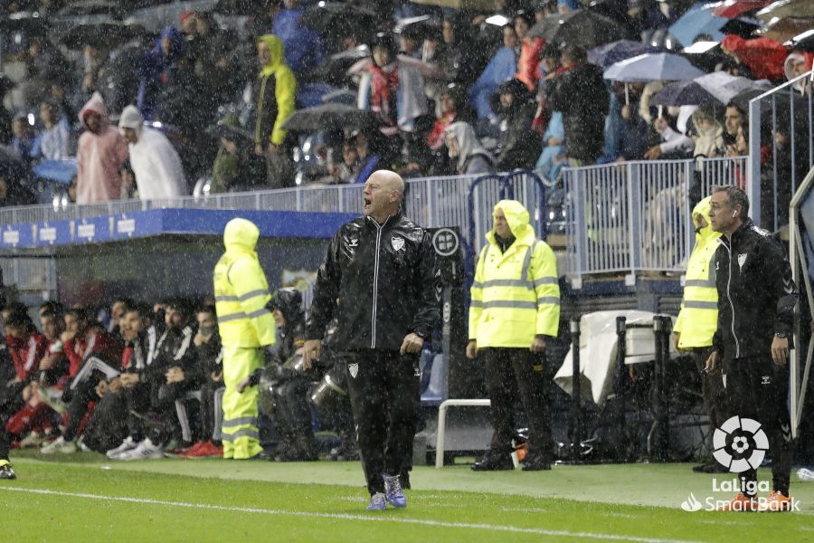  Pepe Mel, en el Málaga-Granada.