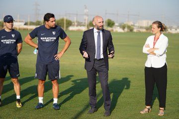 Monchi, en la sesión.