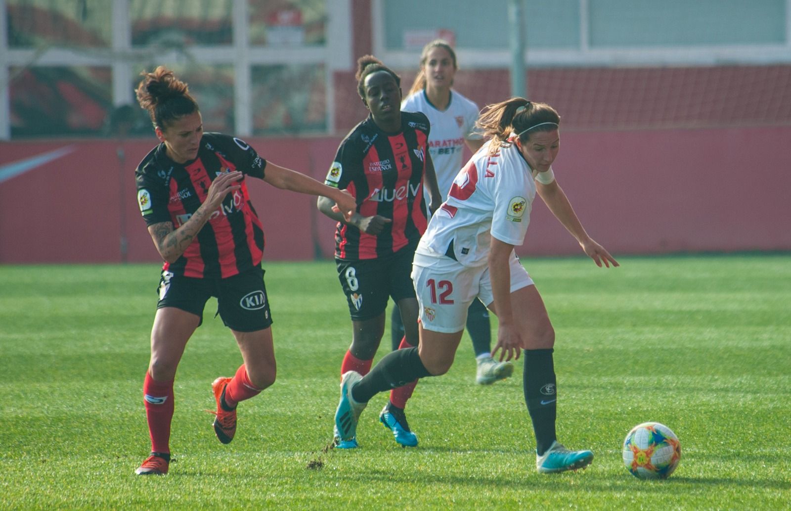 La sevillista Jeni Morilla, en un partido de esta temporada.