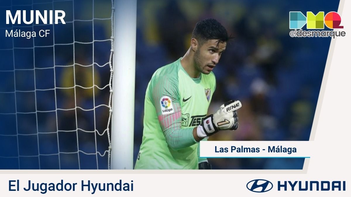  Munir, Jugador Hyundai del UD Las Palmas-Málaga.