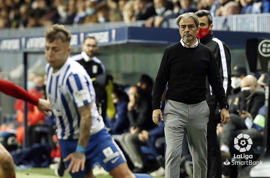  Natxo González, en el Málaga-Cartagena.