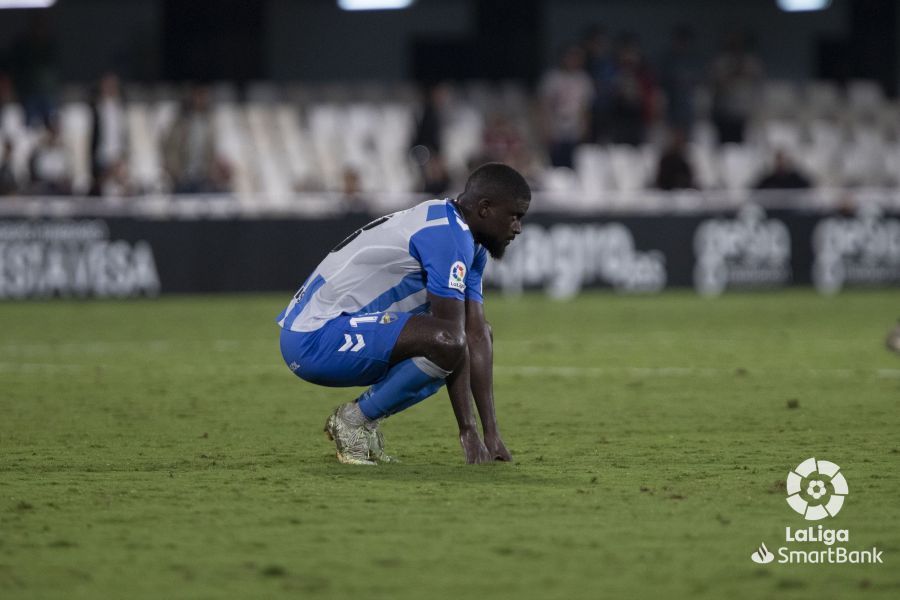  N'Diaye, destrozado tras el Cartagena.