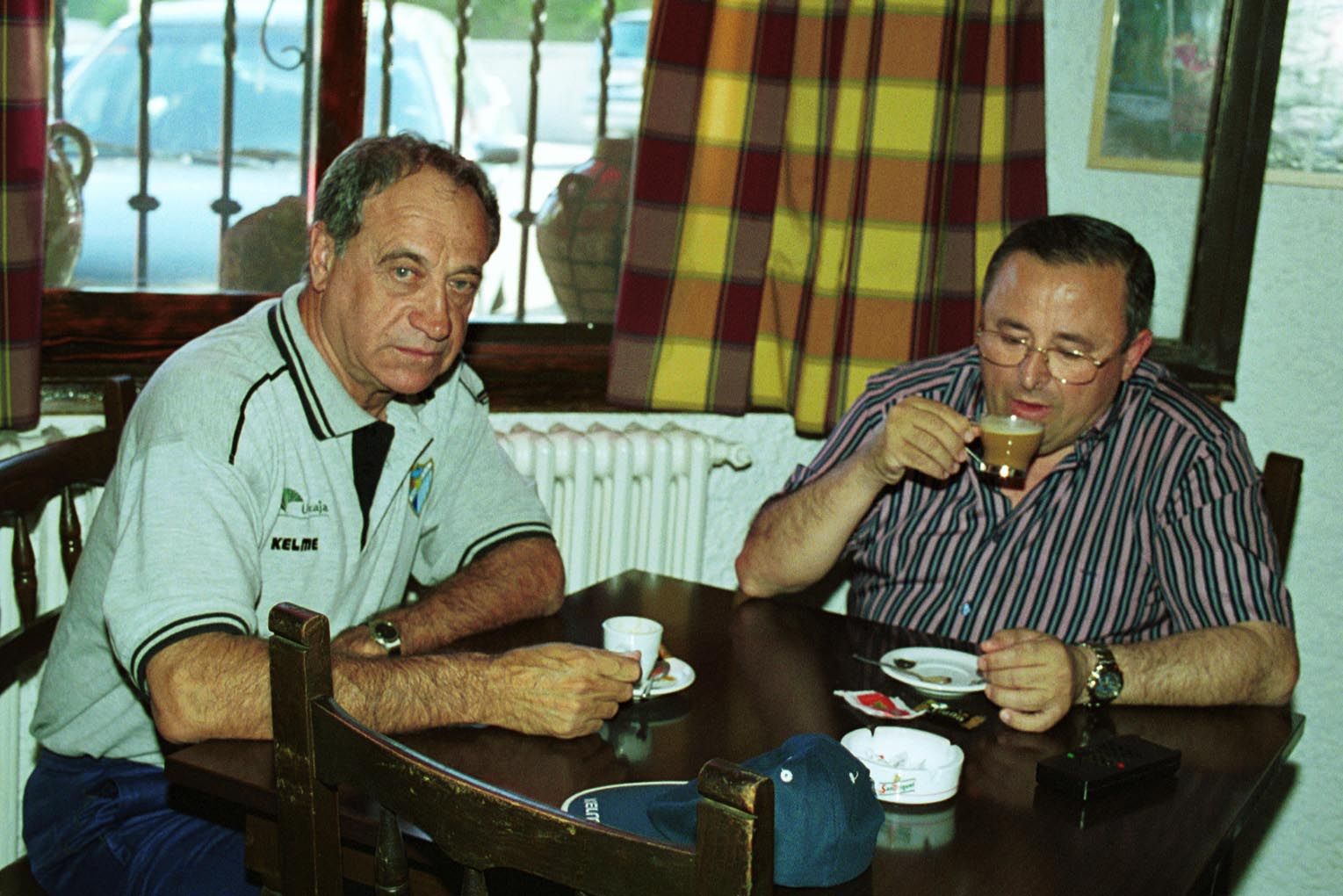  Joaquín Peiró y Fernando Puche en una pretemporada (Foto cedida por Mariano Pozo).