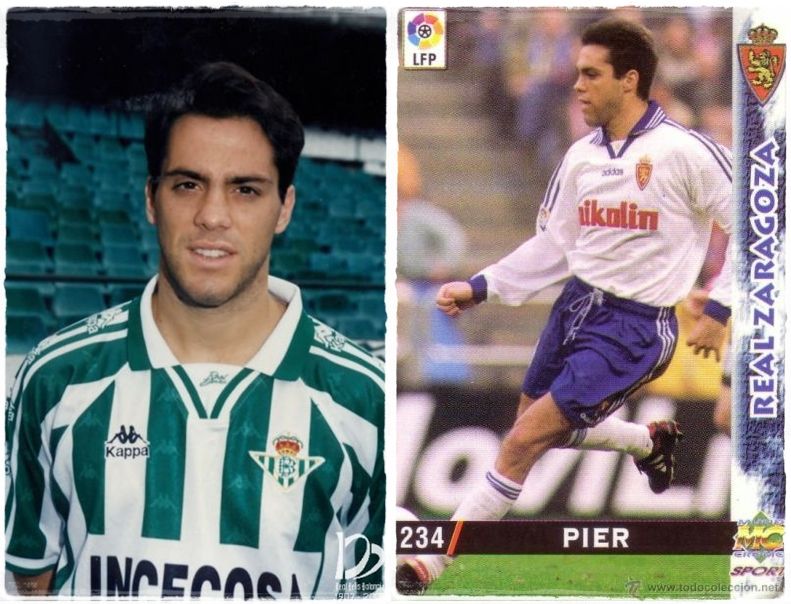 Pier, como bético y zaragocista.