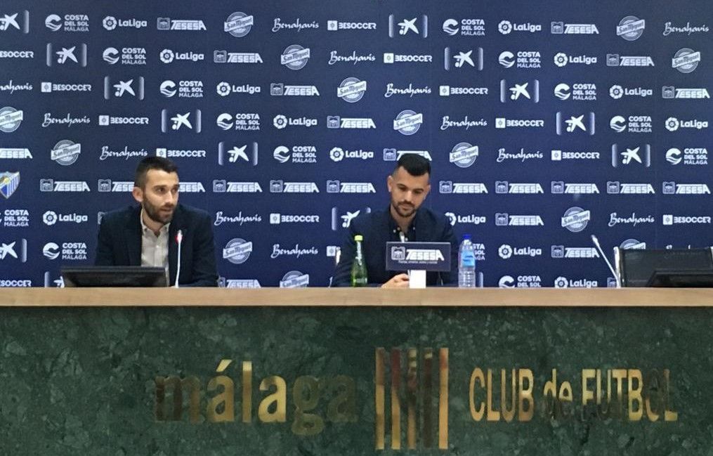  Mario Rueda y José Herrera, en la presentación de este último.