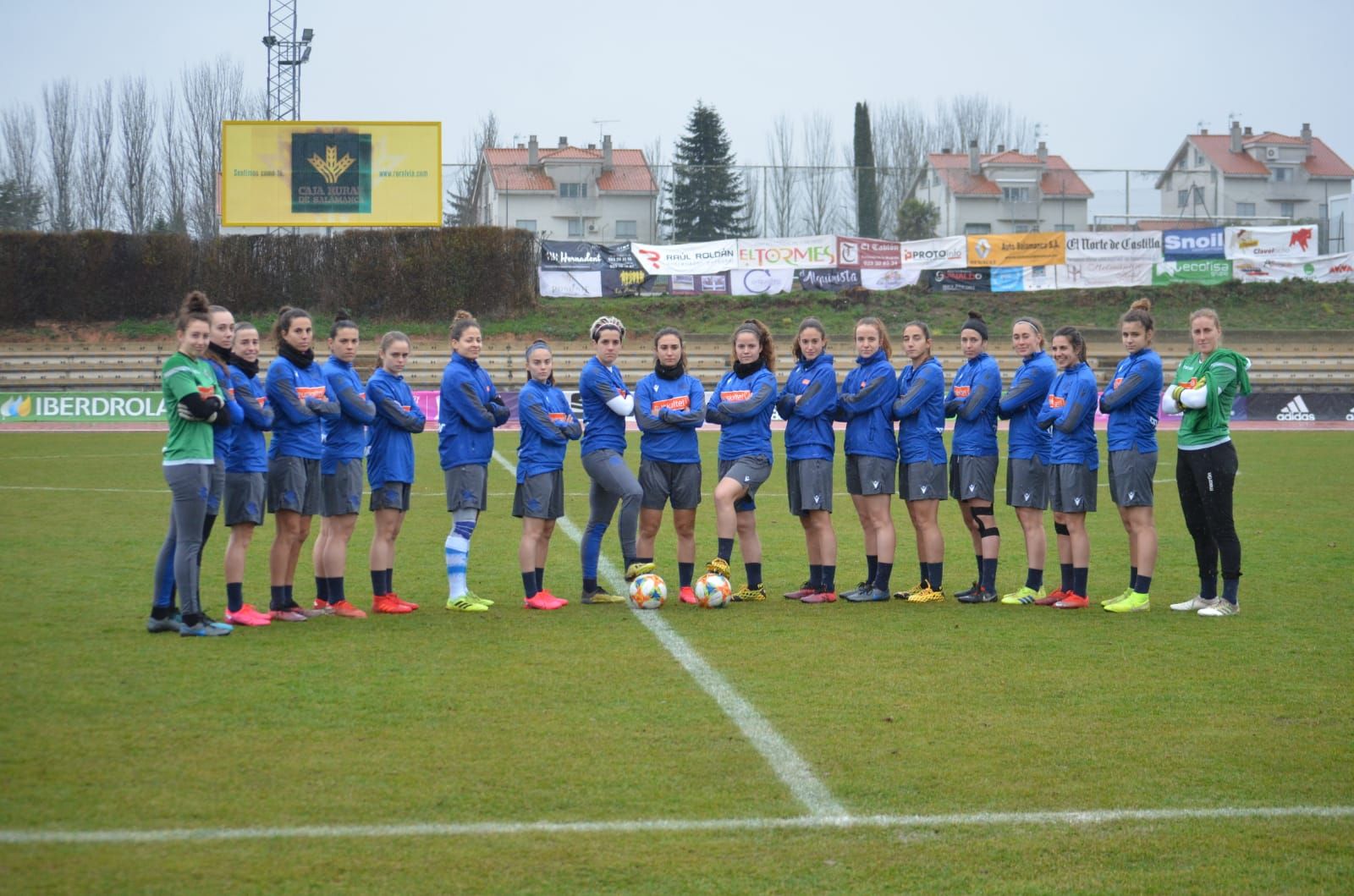  Las jugadoras de la Real Sociedad.