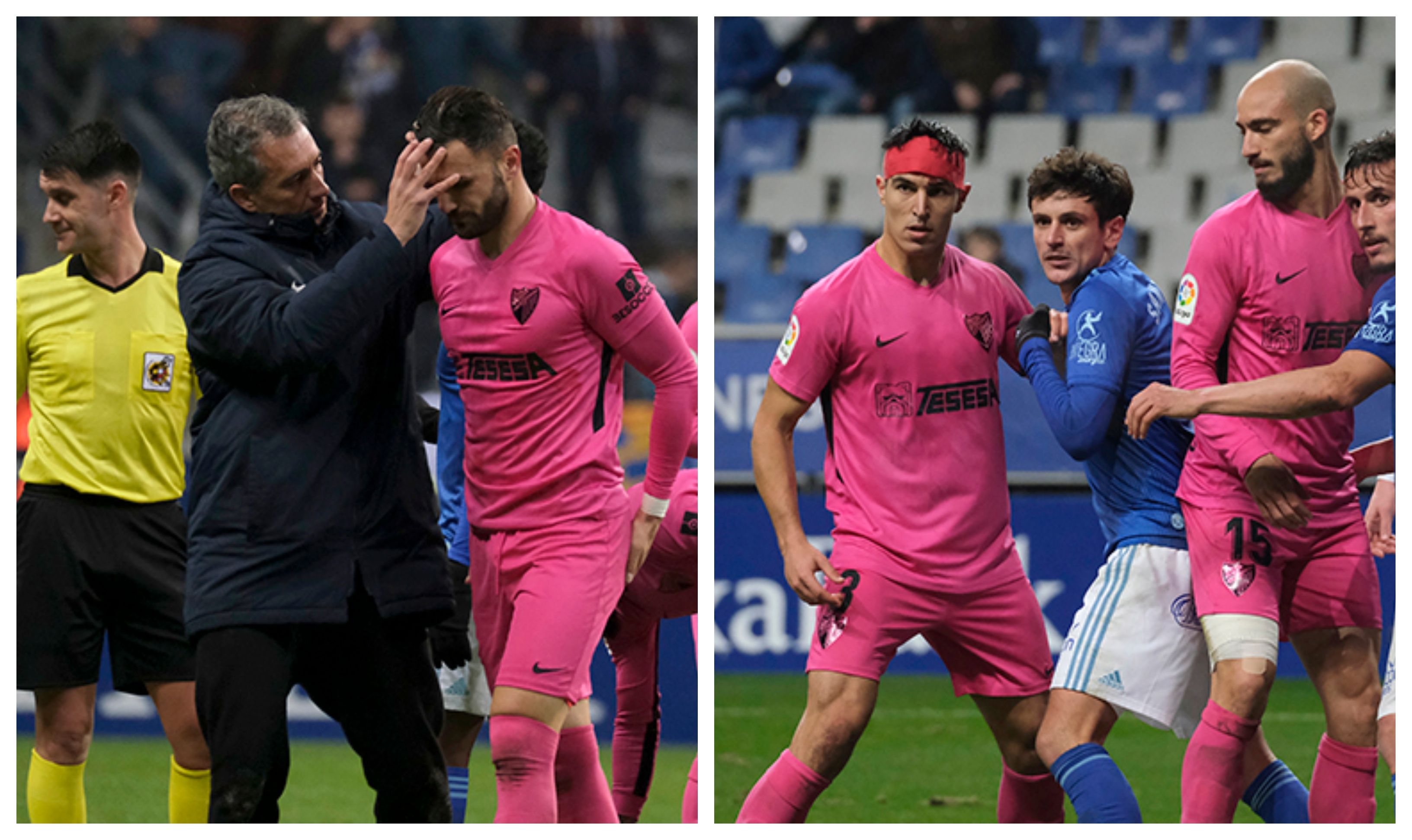 Sadiku y Diego González acabaron con sendas brechas (Fotos: Luis Manso).