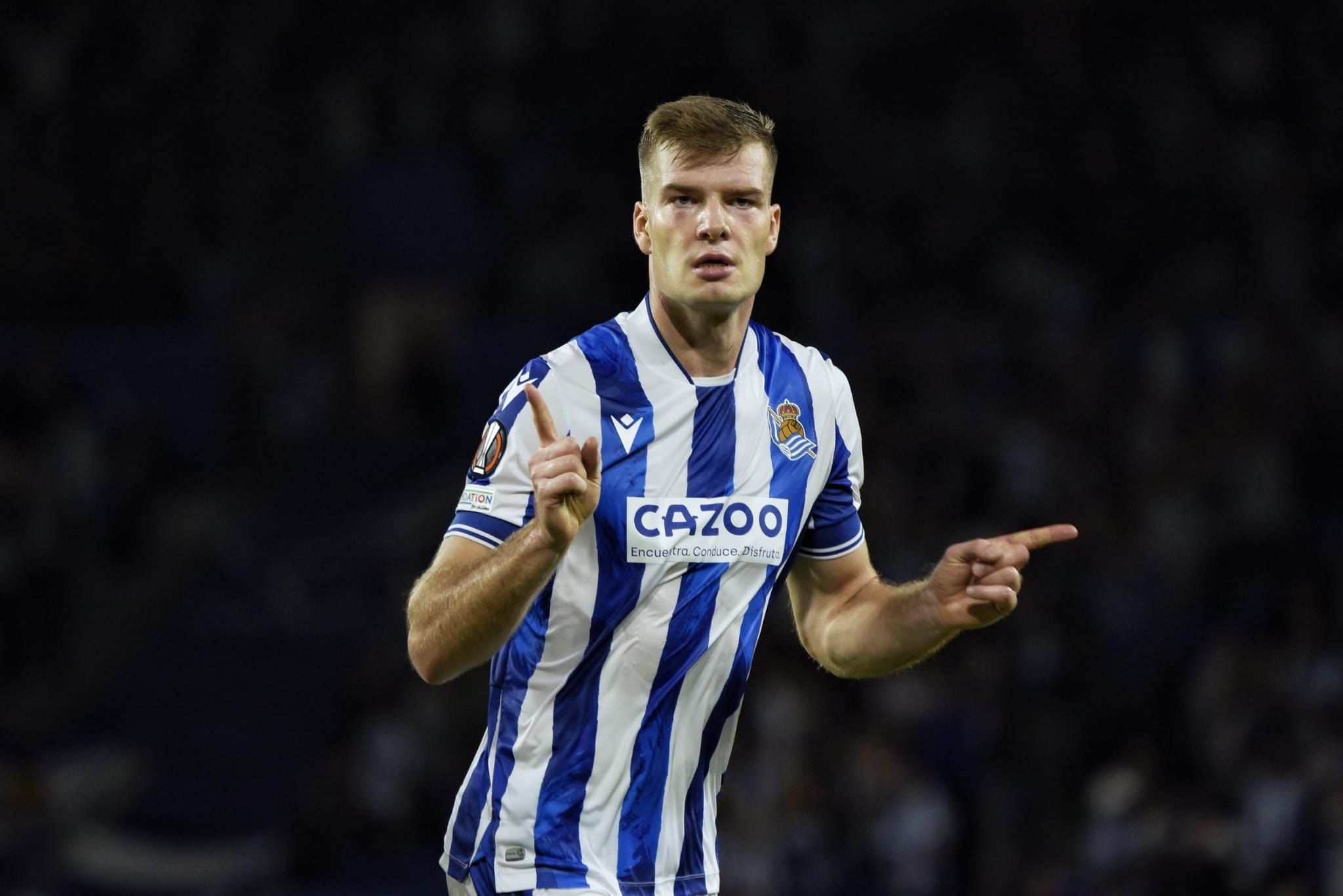 Alexander Sorloth quiere quedarse en la Real Sociedad (Foto: Giovanni Batista).