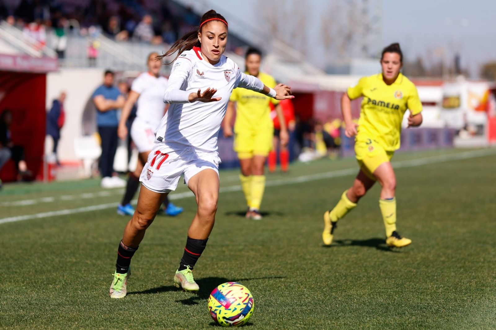 Débora García, en el partido ante el Villarreal.