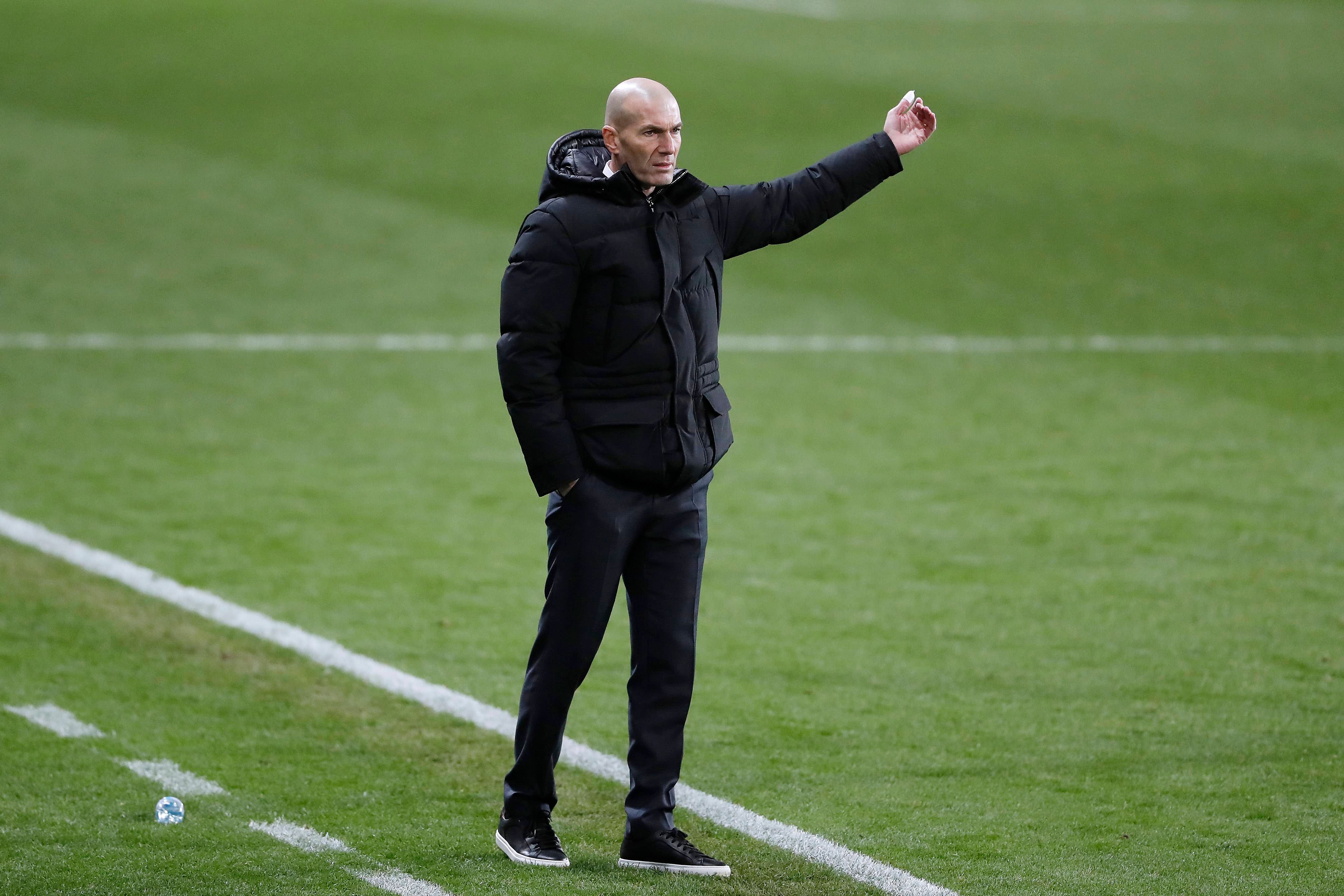  Zidane, en un partido del Real Madrid.