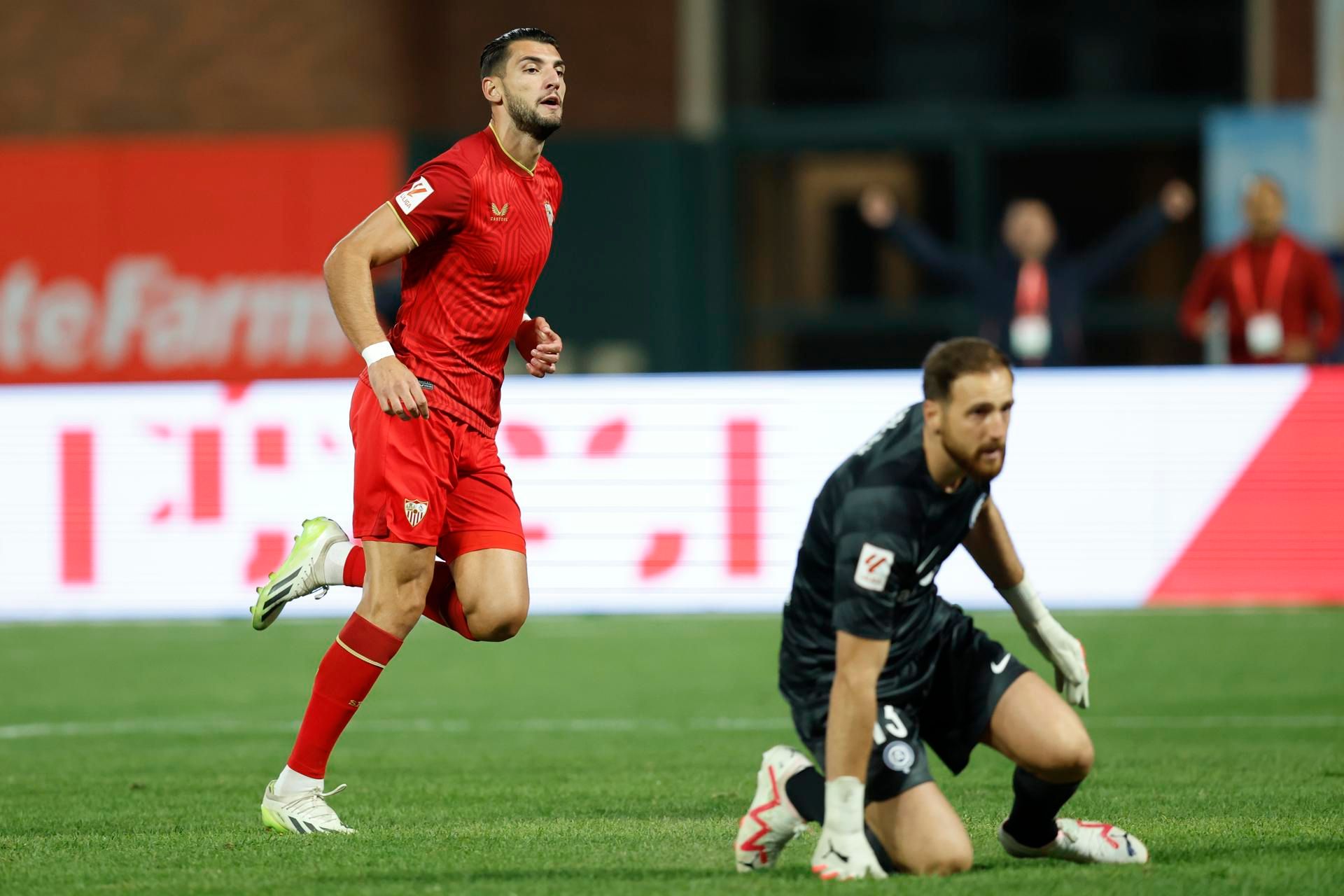 El gol de Rafa Mir ante el Atleti (Foto: EFE). 