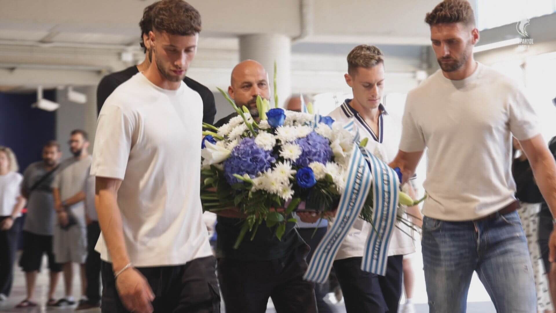  El homenaje de los jugadores a Dani Jarque (Fuente: Espanyol)