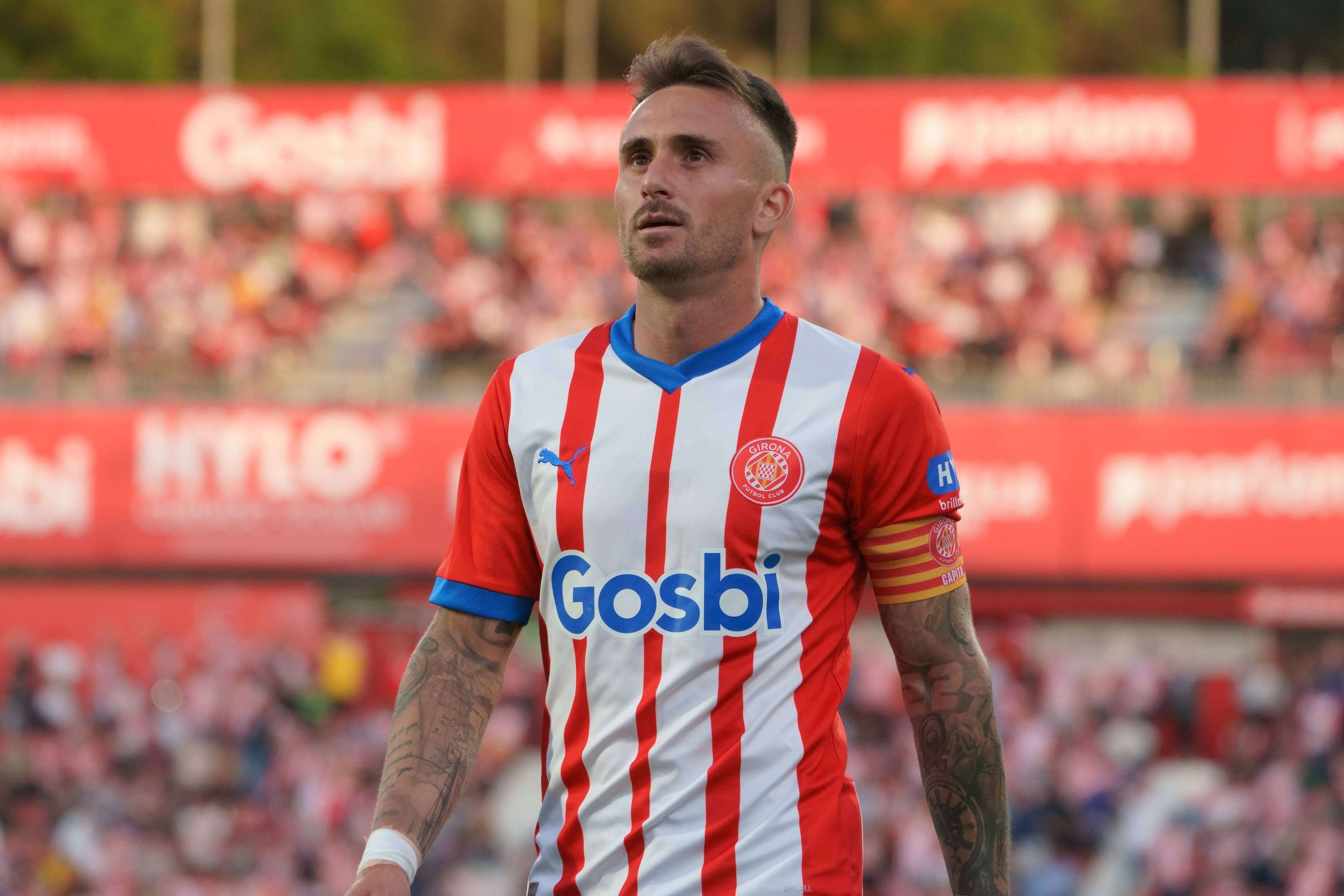  Aleix García, en un partido del Girona (FOTO: Cordón Press).