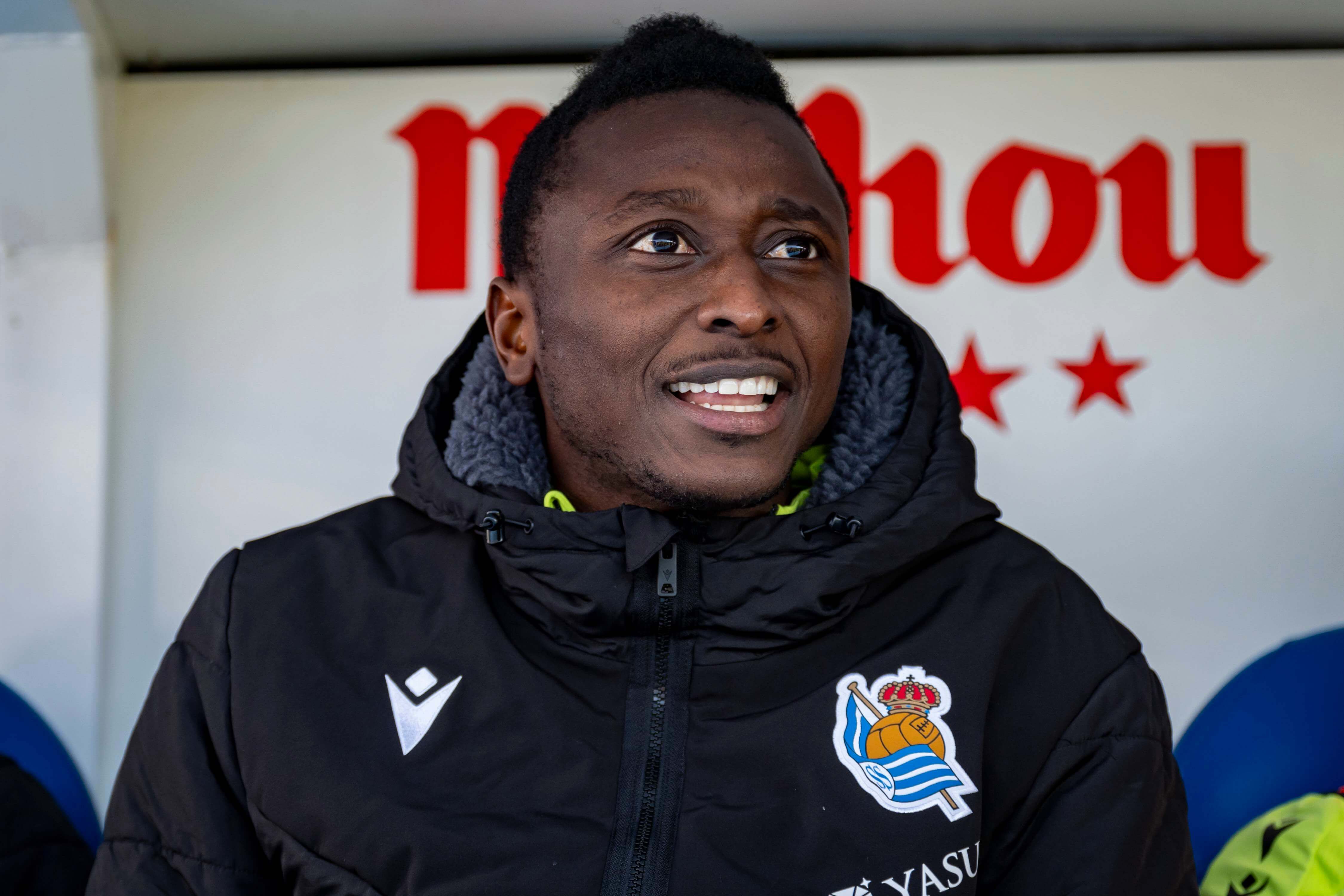  Sadiq Umar, en el banquillo de la Real Sociedad.
