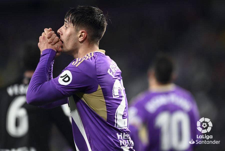 Fresneda se lamenta en el Valladolid-Athletic (Foto: LaLiga).