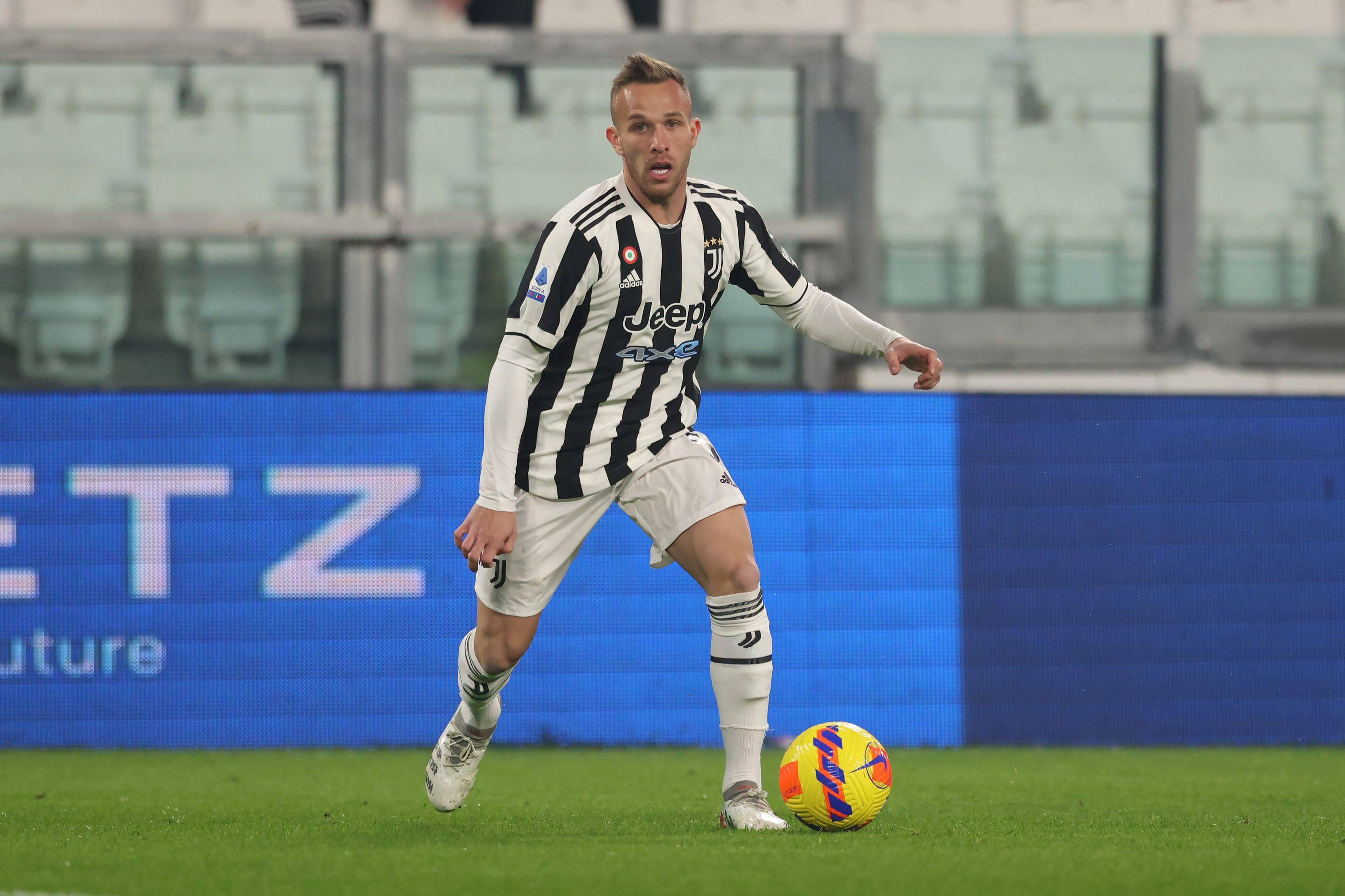  Arthur Melo, jugando con la Juventus.
