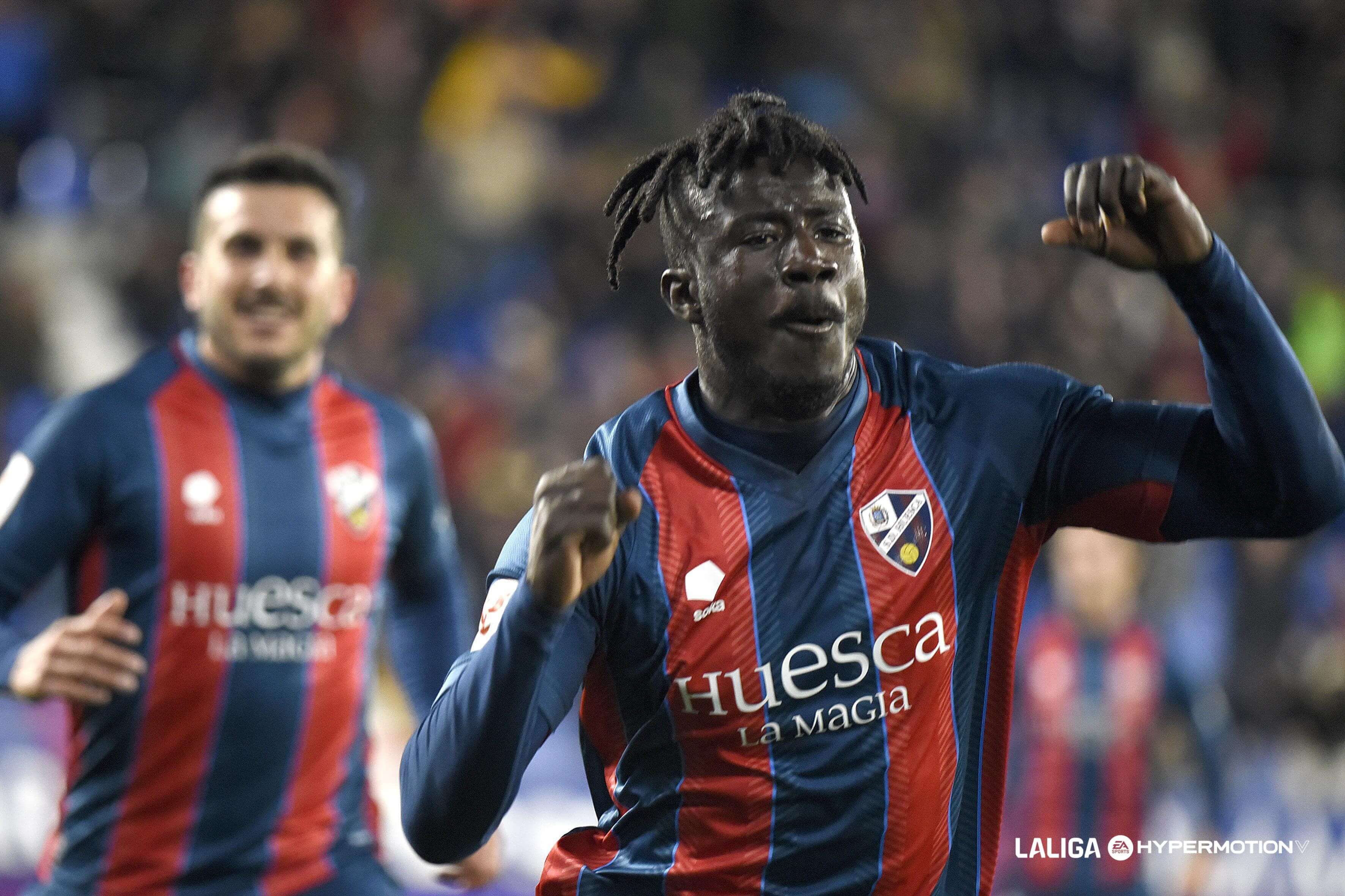  Samuel Obeng, con el Huesca (foto: LALIGA).
