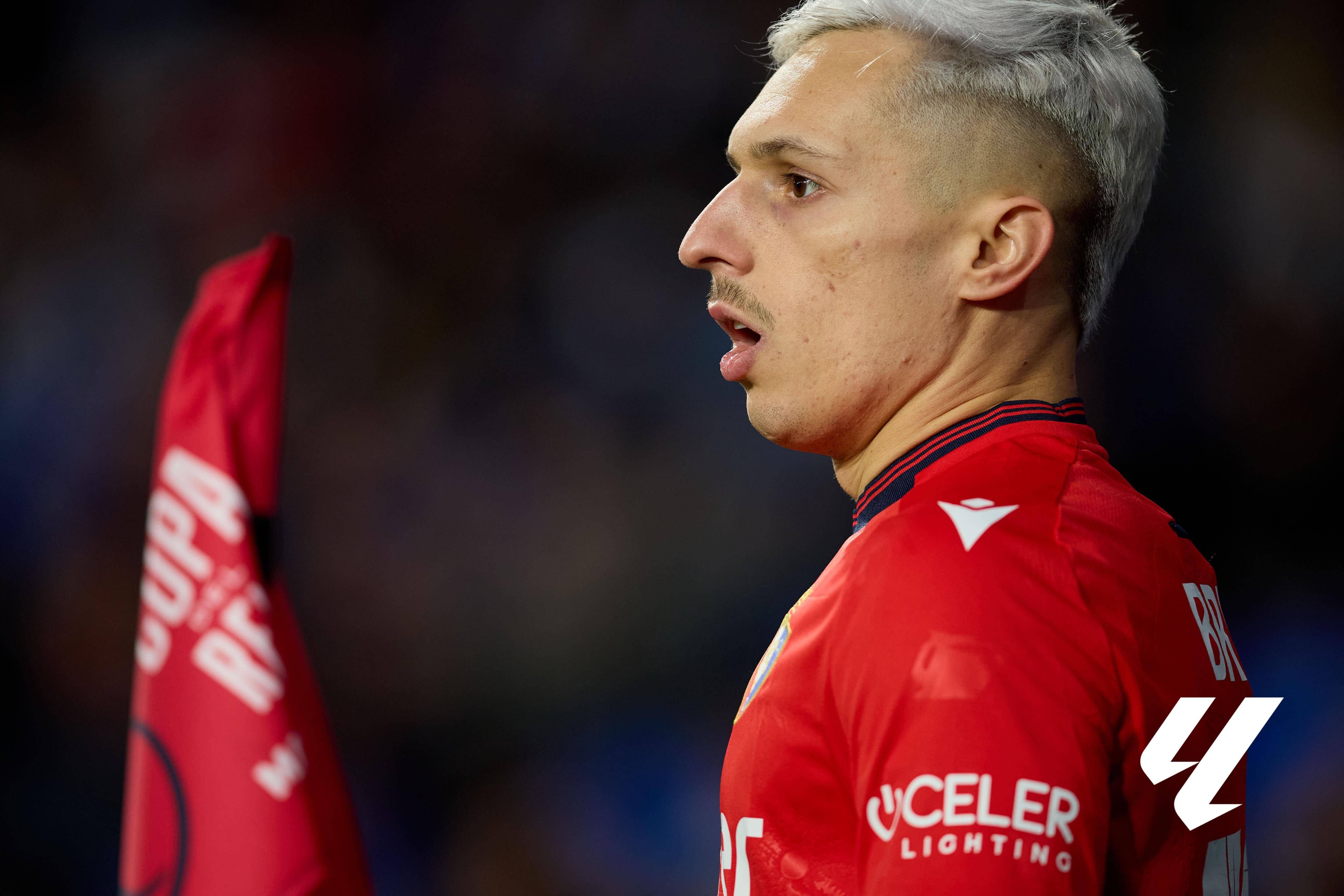 Bryan Zaragoza, con Osasuna (Foto: LALIGA).