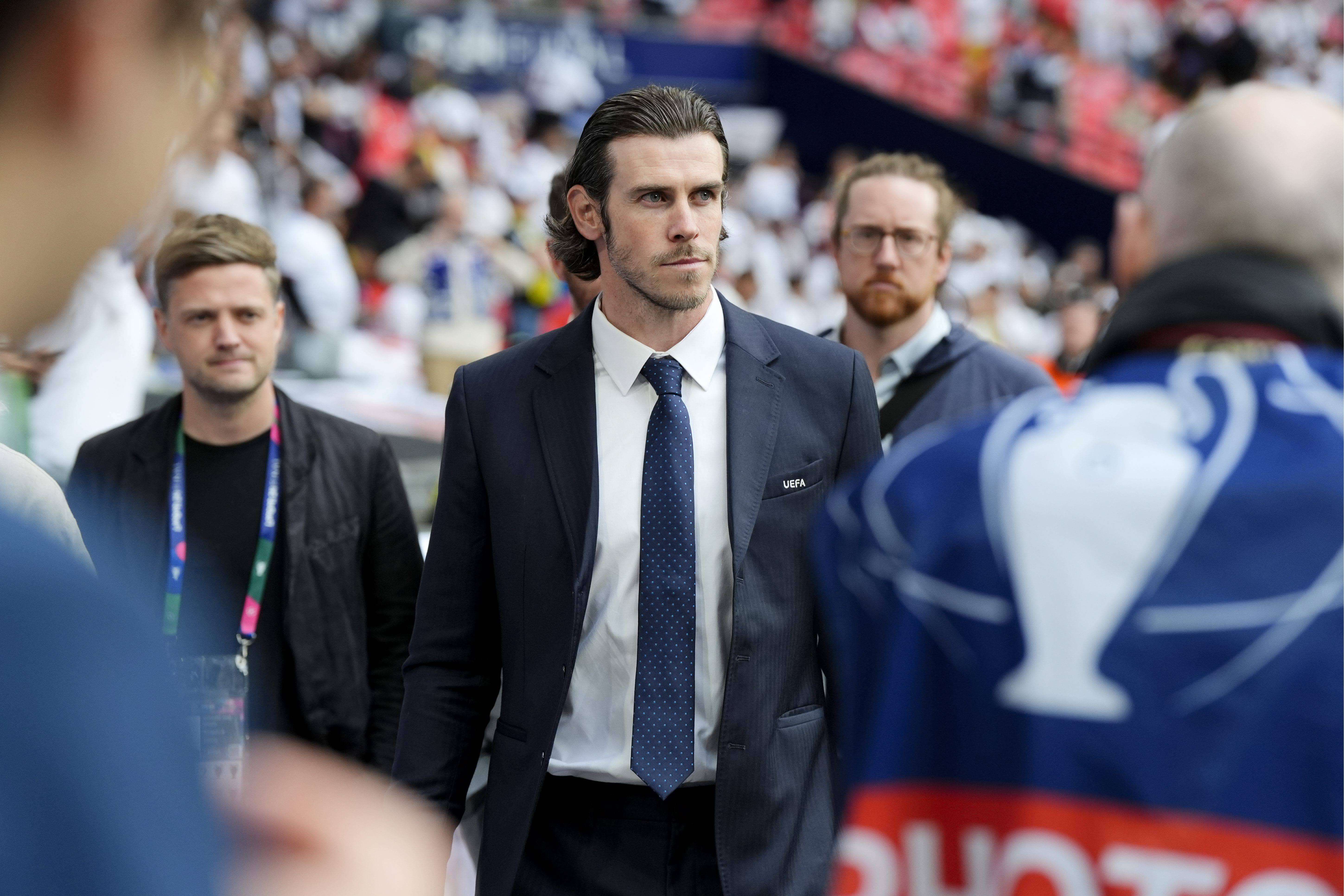  Gareth Bale llegando a Wembley para la final de la Champions (Cordon Pres)