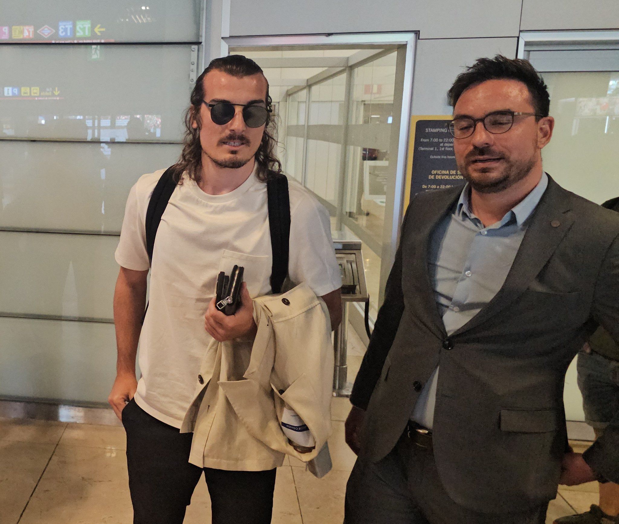 Çaglar Soyüncü, a su llegada a Madrid.