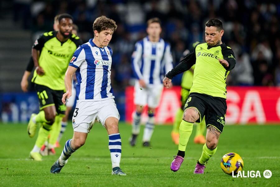  Aihen Muñoz, en el Real Sociedad-Real Betis.