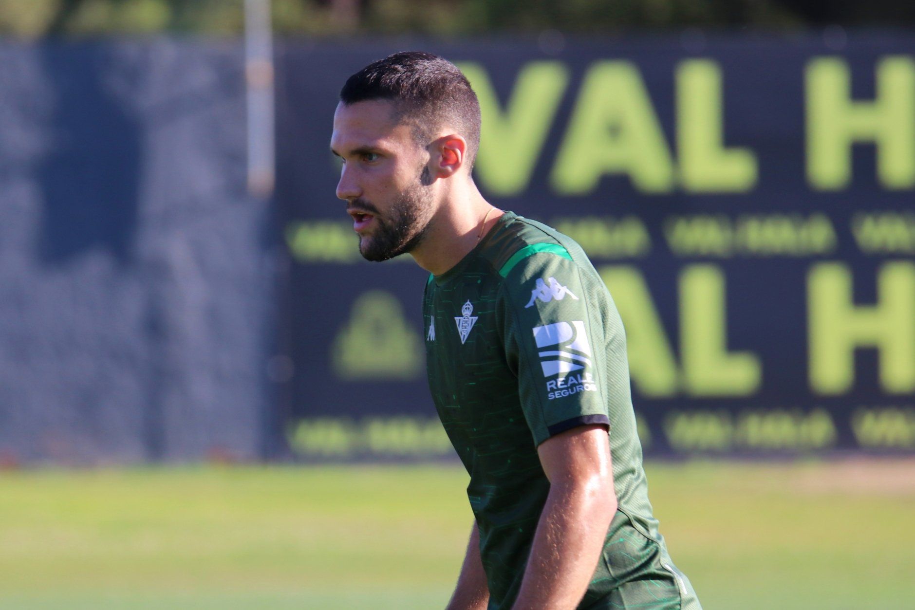  Pedraza, en un entrenamiento.