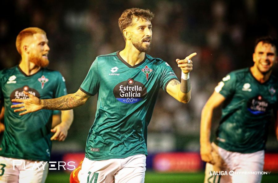 Álvaro Vadillo, con el Racing de Ferrol (Foto: LaLiga).