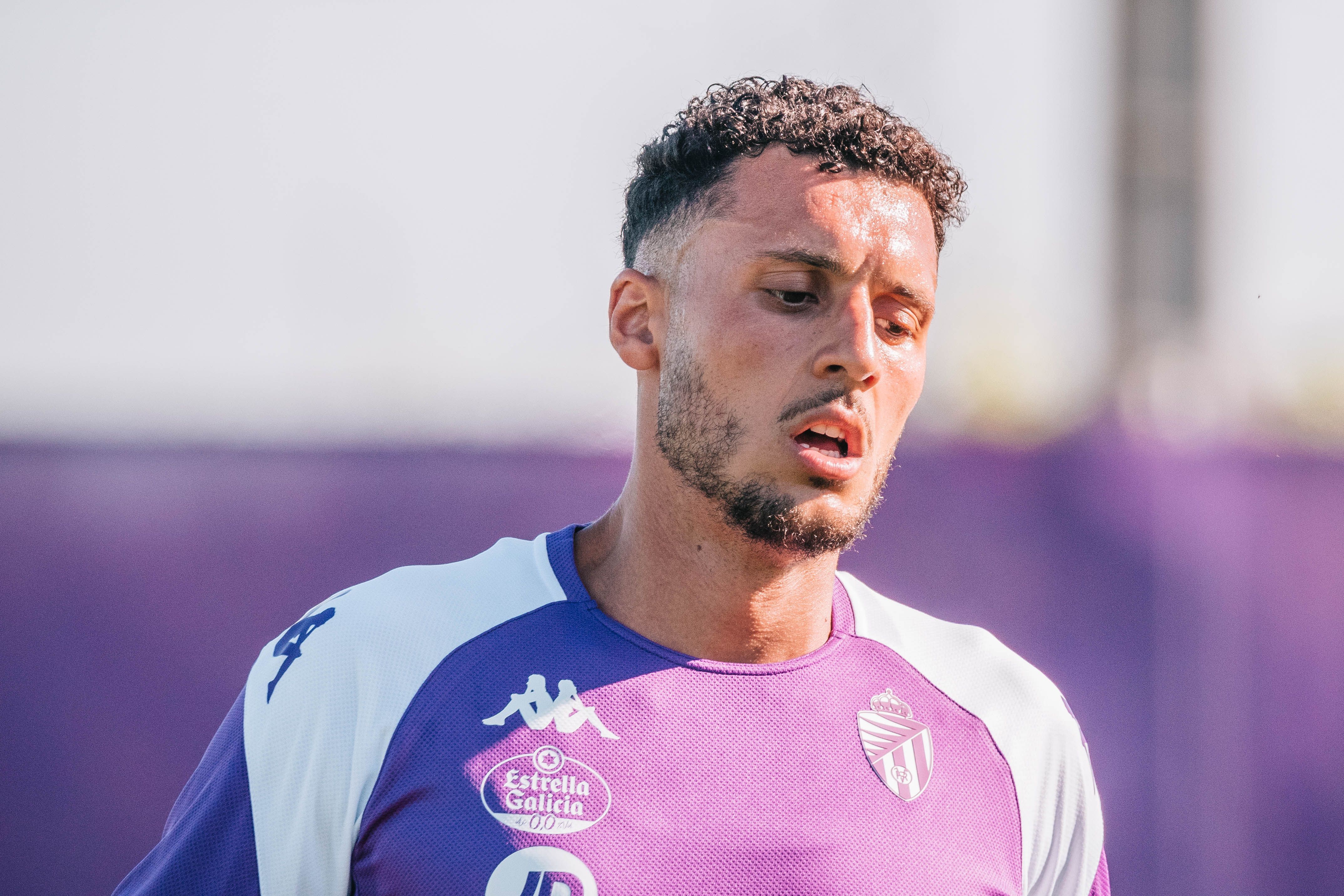 Amallah, con el Real Valladolid (Foto: Sara Cabezas).