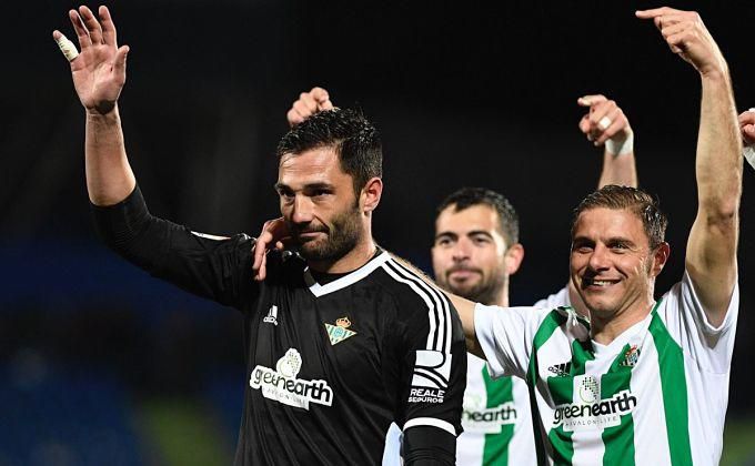  Antonio Adán, tras un partido del Betis en Getafe.