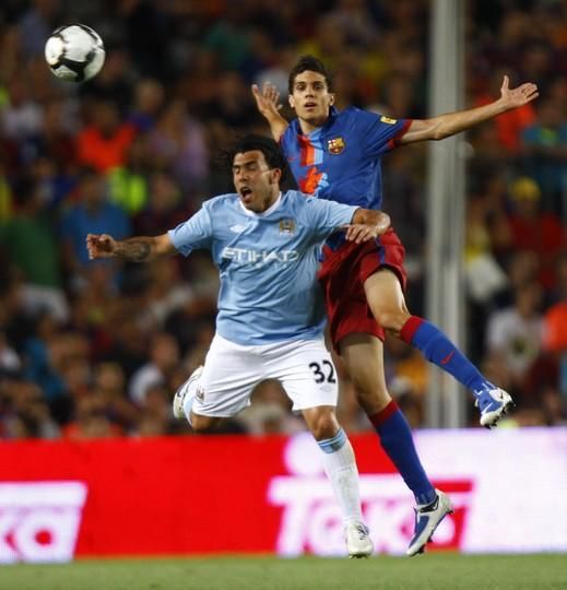 Bartra en su debut en el Joan Gamper.