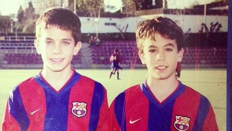  Bartra y su hermano Éric.