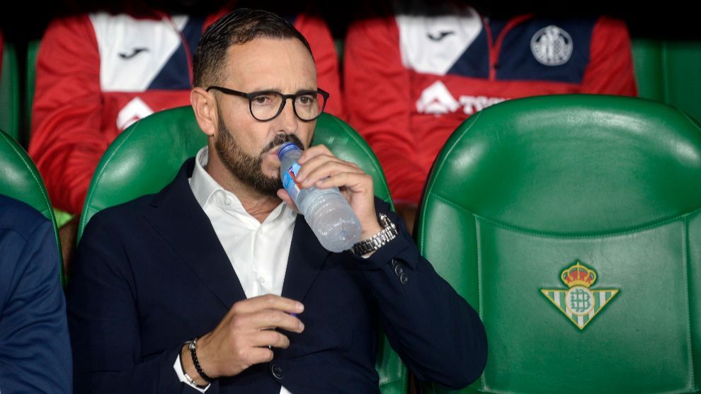  Pepe Bordalás, en una de sus visitas al Benito Villamarín