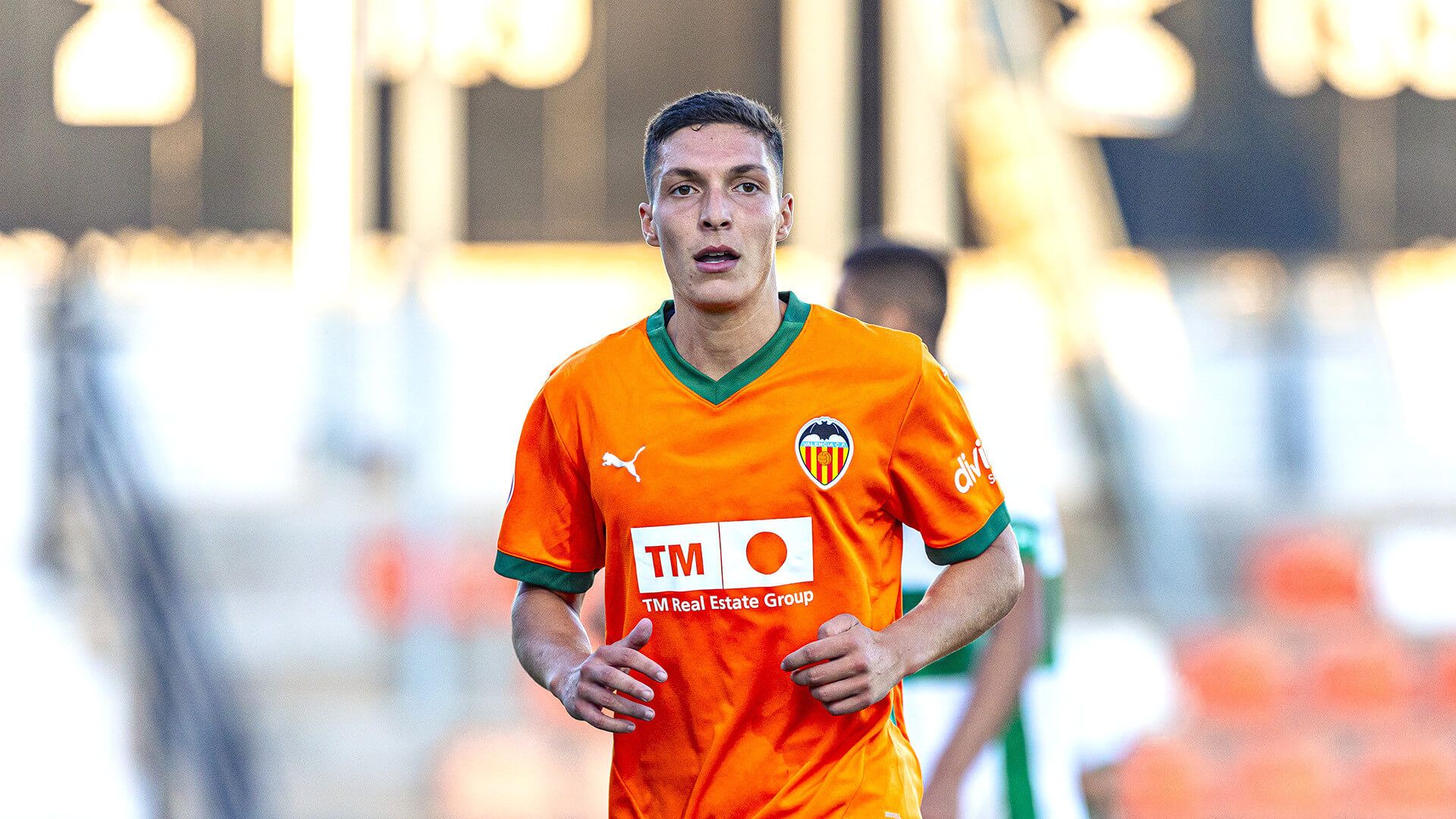 Borja Calvo, ante el Elche Ilicitano.