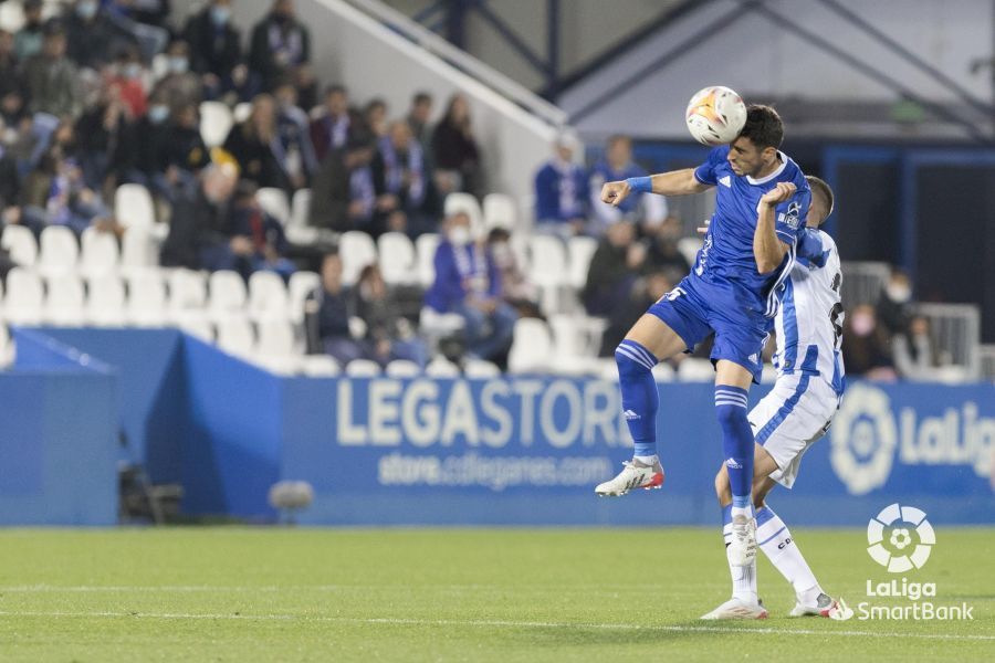  Brugman, durante el Leganés-Real Oviedo.