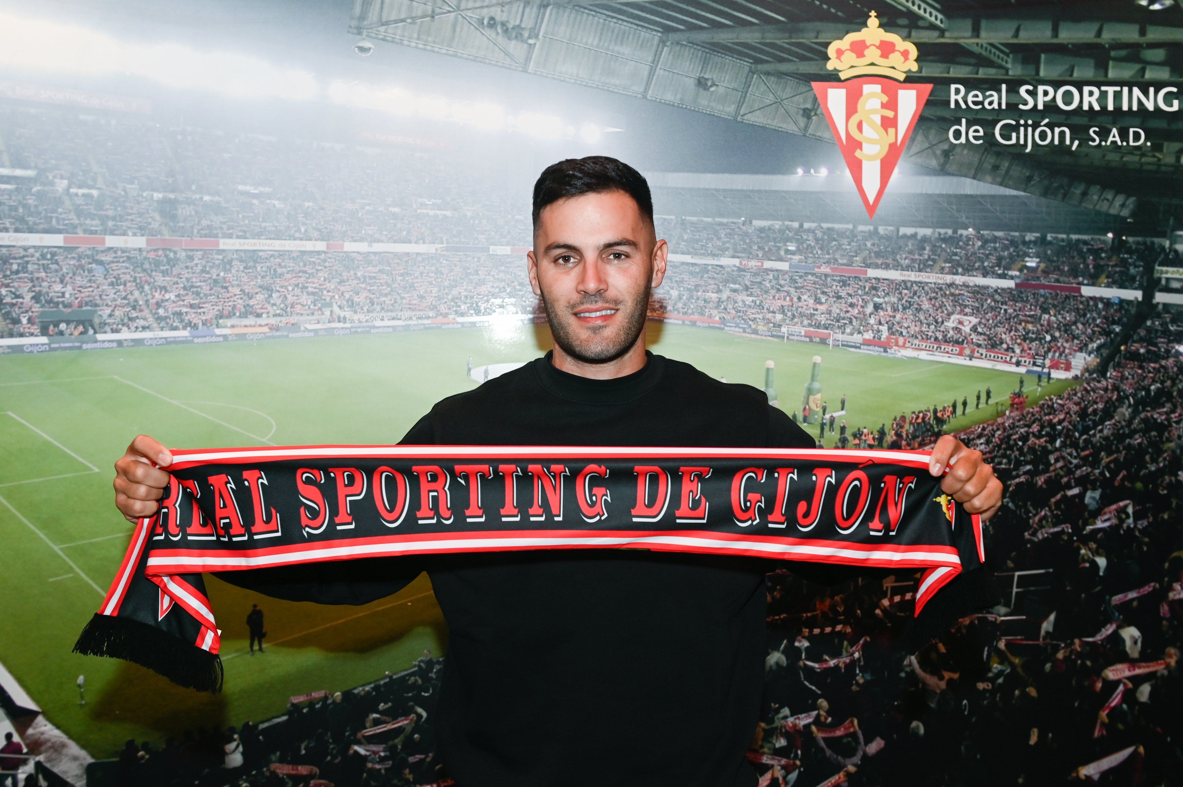  Bruno González, a su llegada al Sporting.