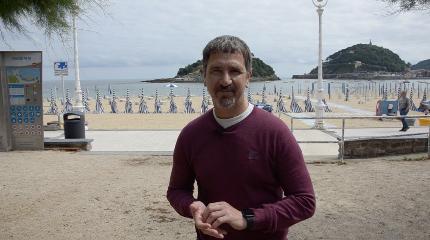  Aitor López Rekarte durante la entrevista con ElDesmarque.