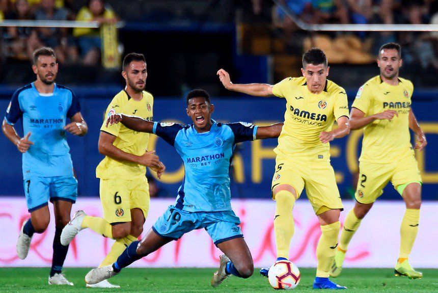  Cáseres, ante el Girona.