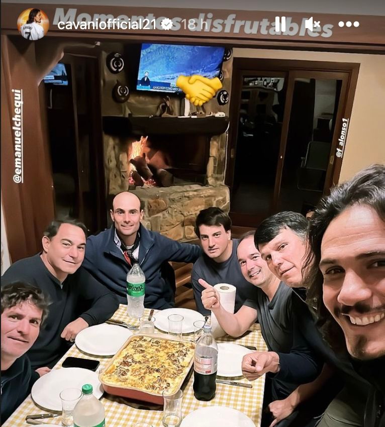  Cavani en familia