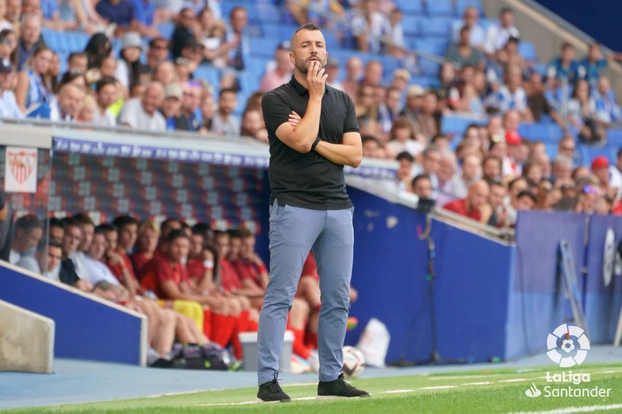  Diego Martínez, en el Espanyol-Sevilla.