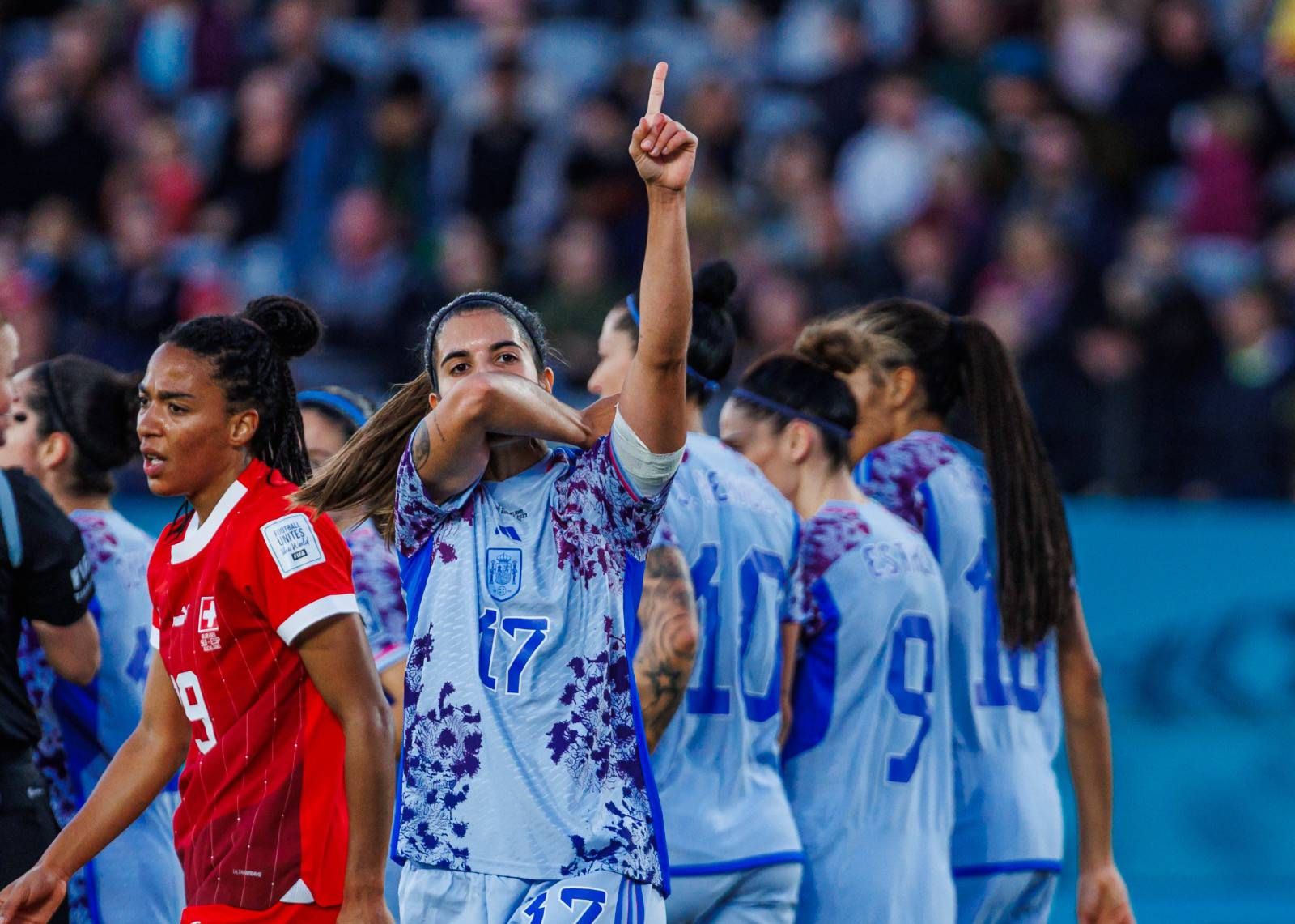 Alba Redondo celebra su gol en el Suiza-España (FOTO: Cordón Press).