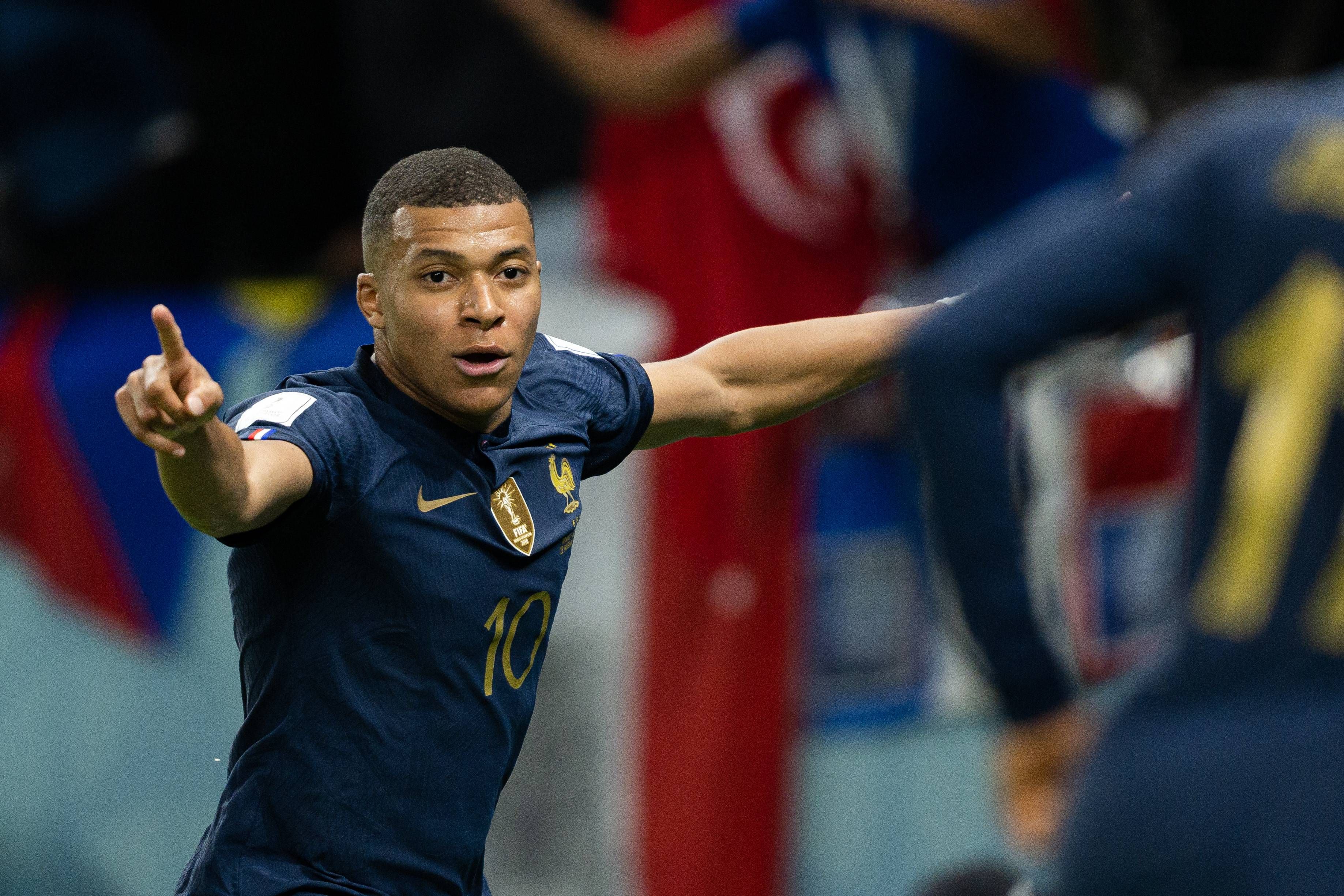 Kylian Mbappé celebra su gol en el Francia-Australia (FOTO: Cordón Press). 