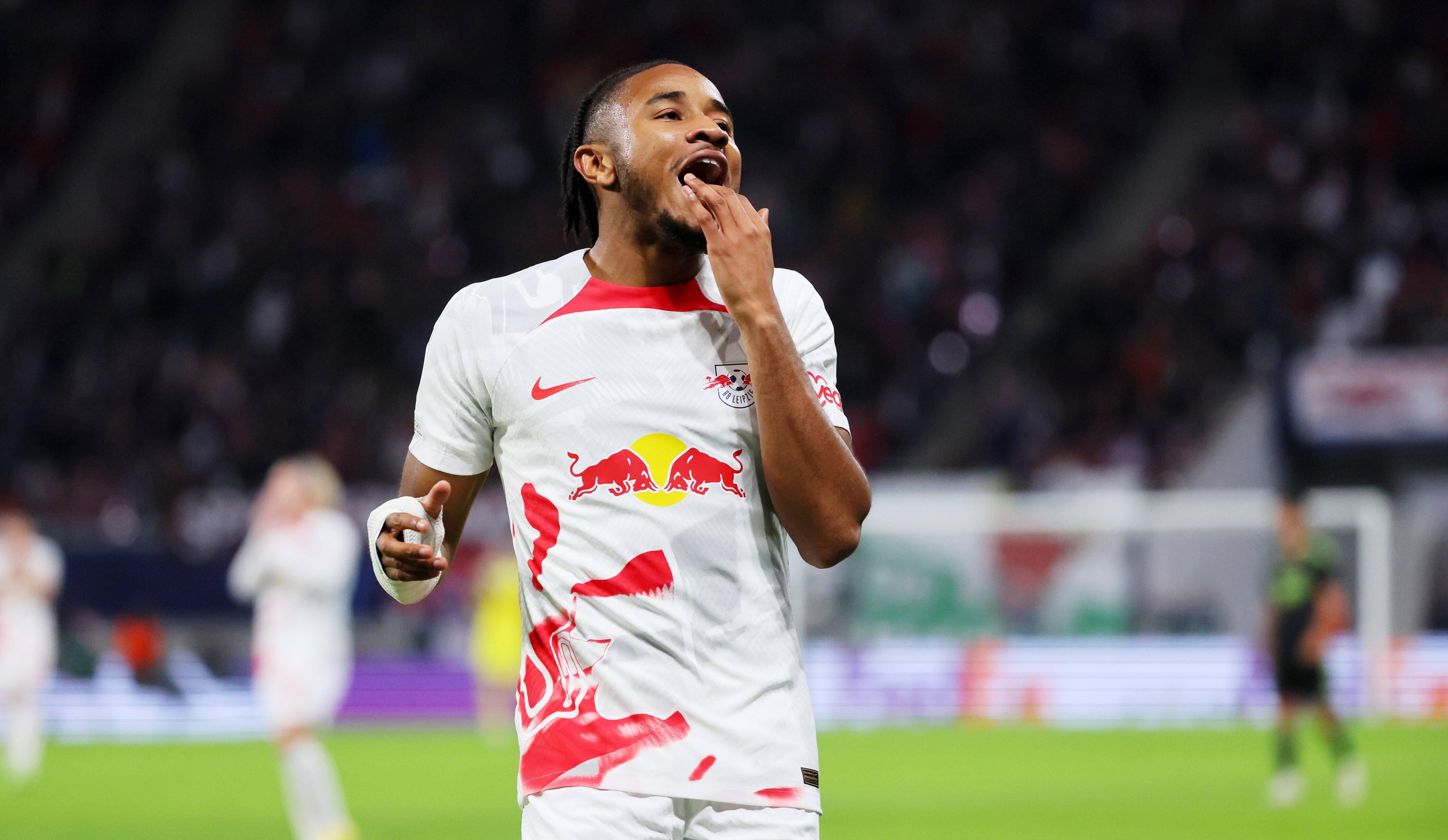  Nkunku celebra su gol al Real Madrid (FOTO: Cordón Press).