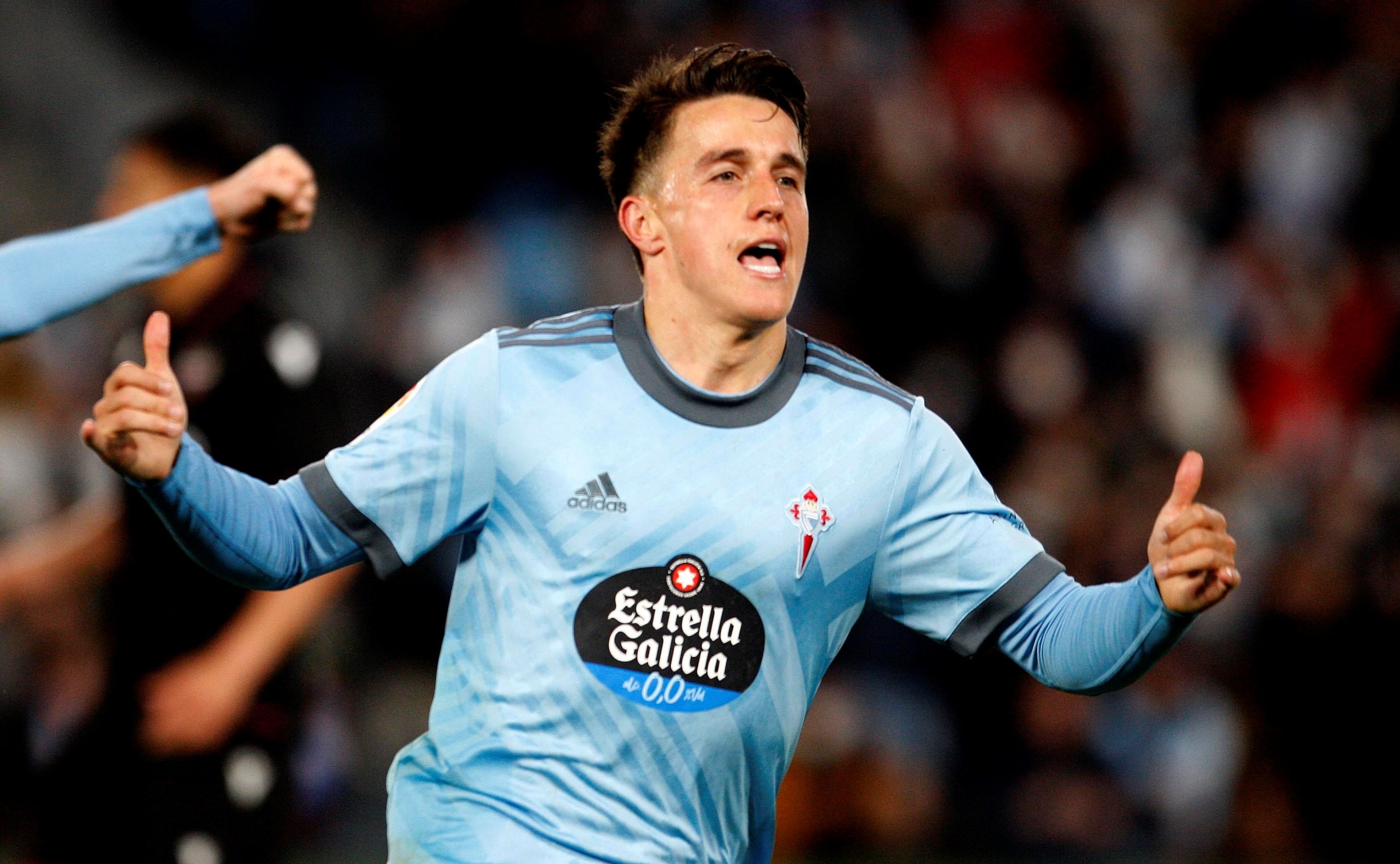  Cervi, tras su gol al Levante.