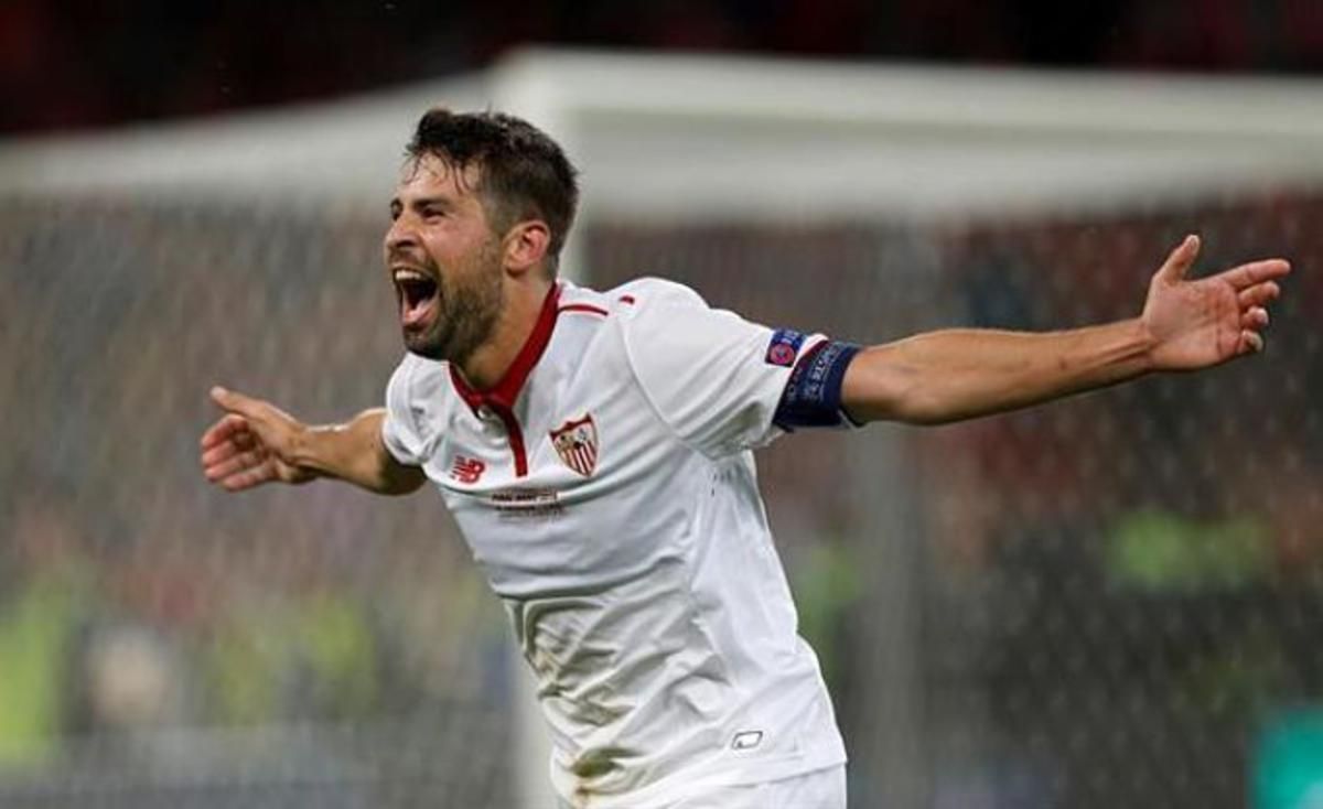 Coke celebra uno de sus goles en Basilea.