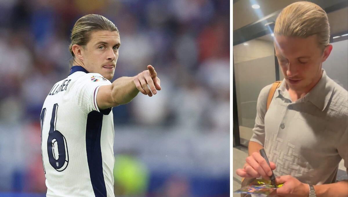 Conor Gallagher, con Inglaterra y a su llegada a Madrid.